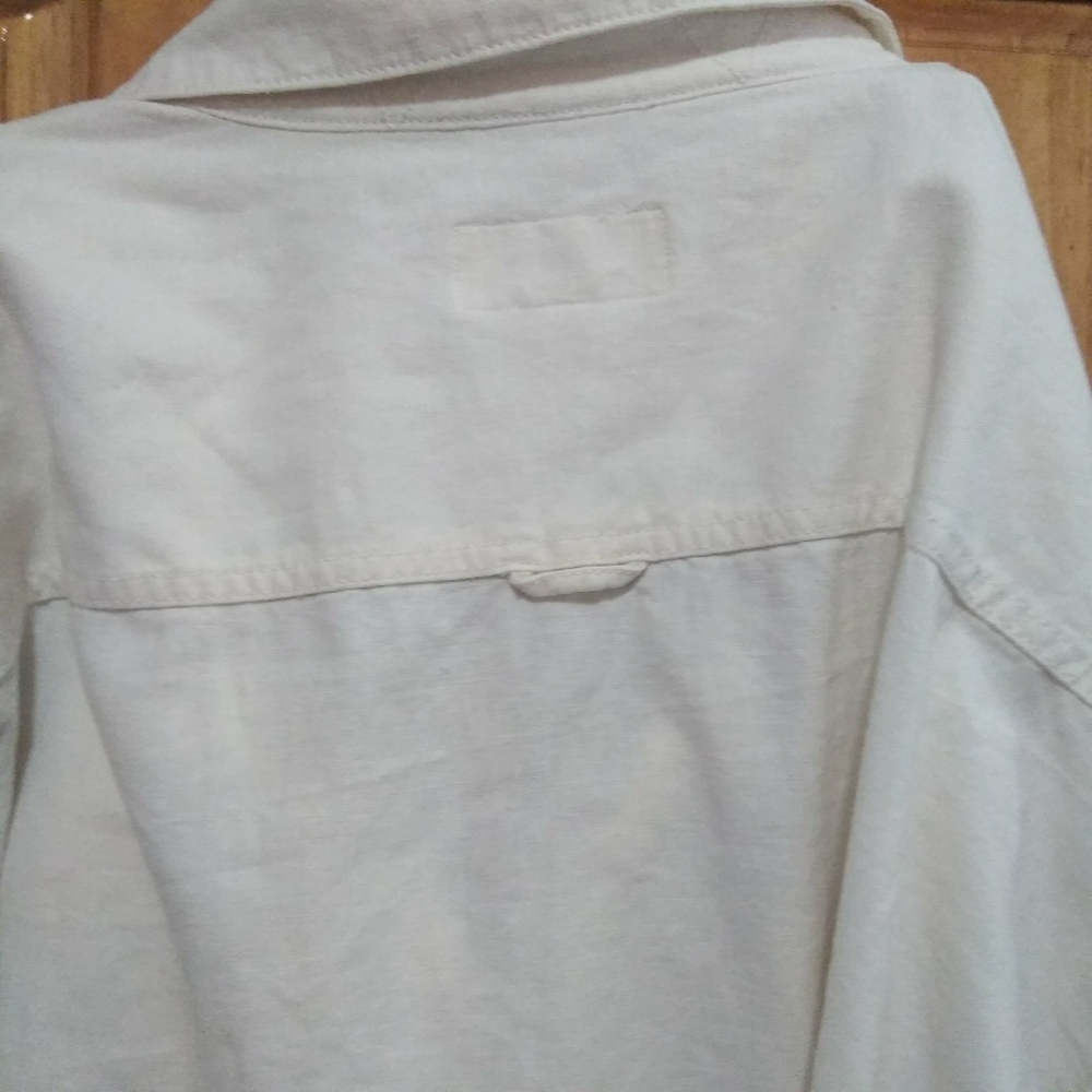 Cream linen jacket - Picture 3 of 5